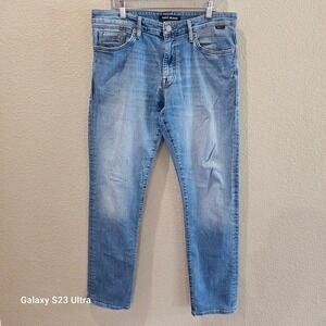 Mavi Jeans, men's sz 34X34, straight leg, Faded, distressed, cotton blend